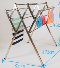 Flexi stainless steel clothes airer drying rack dimesions