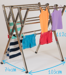 Mini stainless steel clothes airer drying rack dimesions