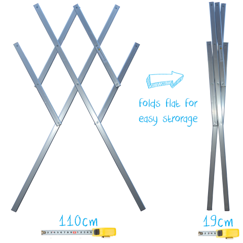 folding mobile portable clothes airer dryer rack